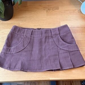 BY.DYLN Avant Mini Skirt in Chocolate